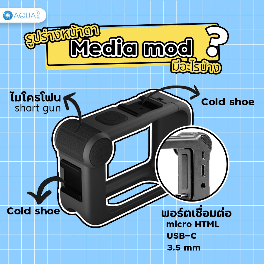 Media mod GoPro 9 รีวิว - รูปลักษณ์