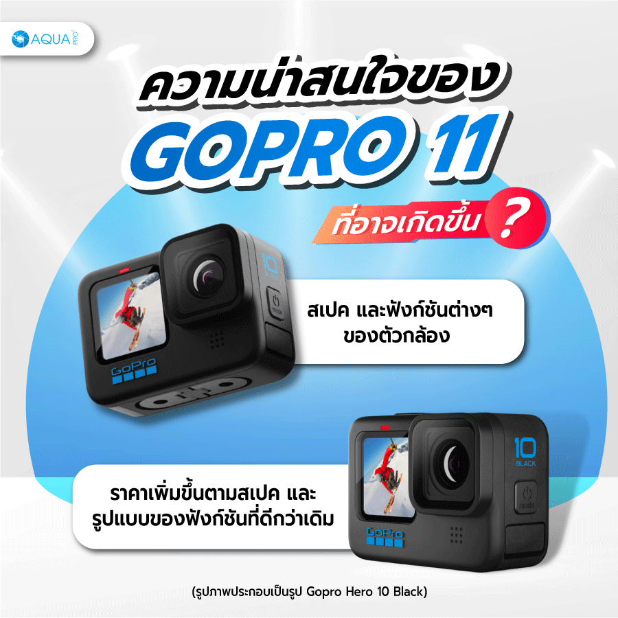 ความน่าสนใจของ GoPro 11 ที่อาจเกิดขึ้น