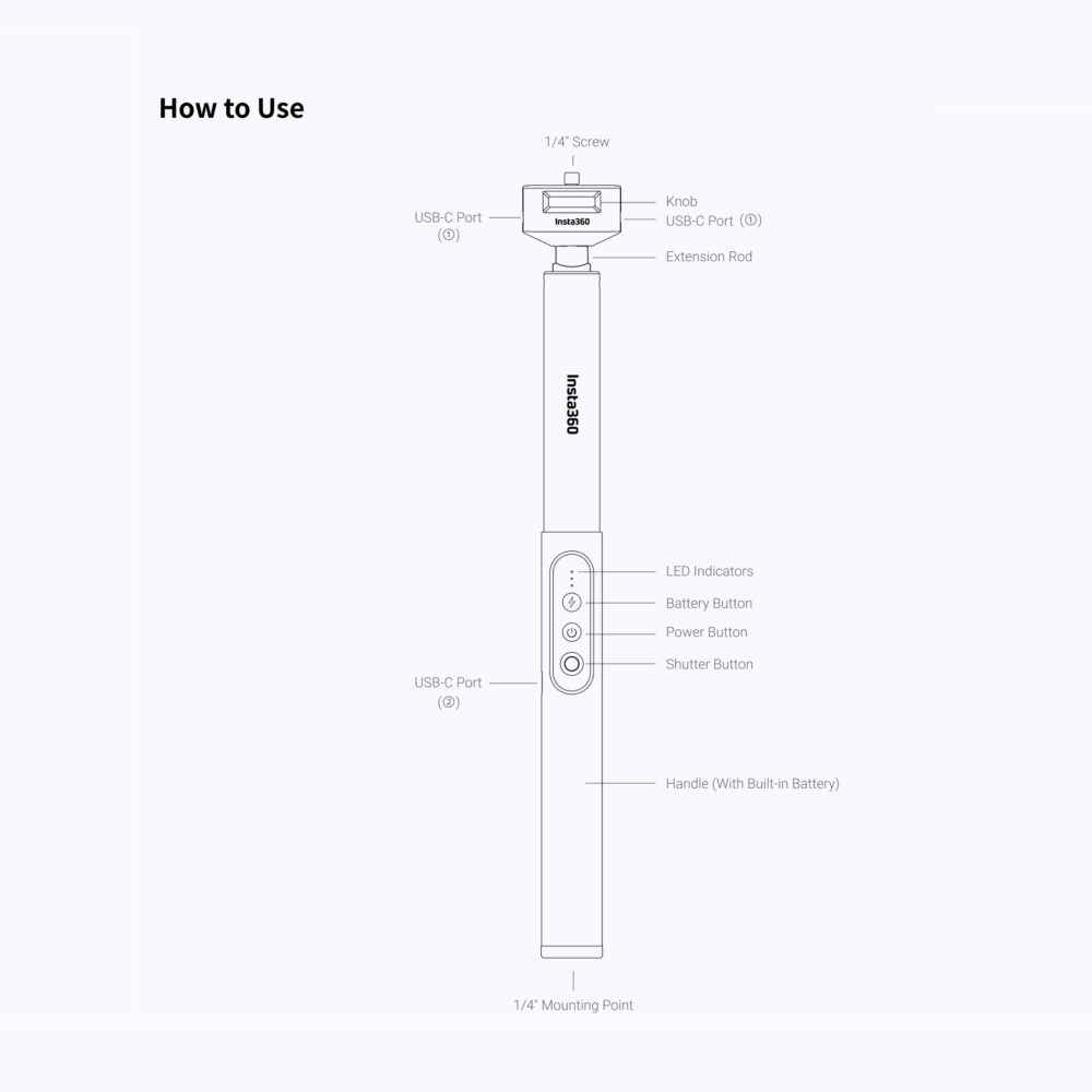 Insta360 Power Selfie Stick 4500 mAh - Image 12