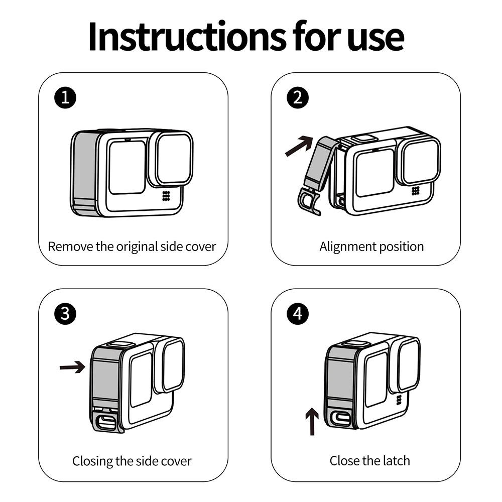 (Pre-Order 7-15 วัน) GoPro 13 / 12 / 11 / 10 / 9 Telesin Battery Lid Aluminum - Image 4