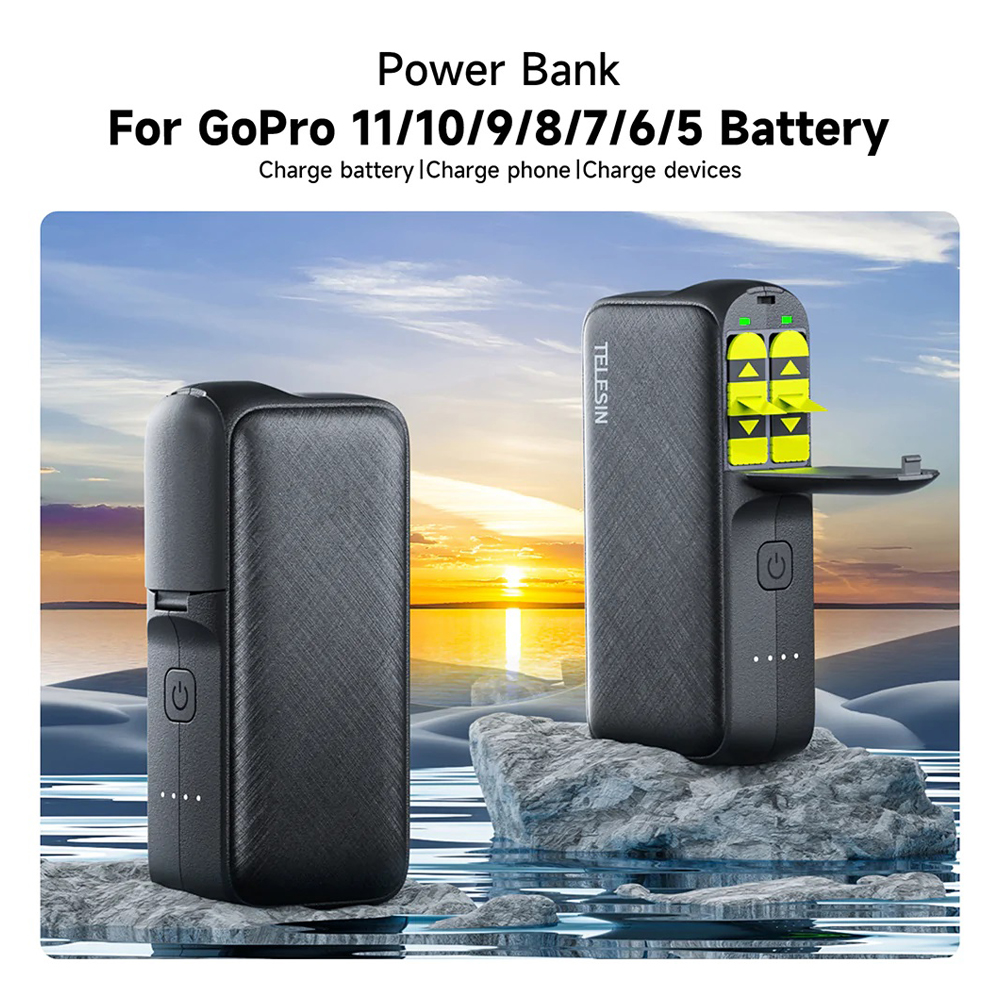 (Pre Order 7-15 วัน) Telesin Power Bank 10000mah Storage Charging Box - Image 7