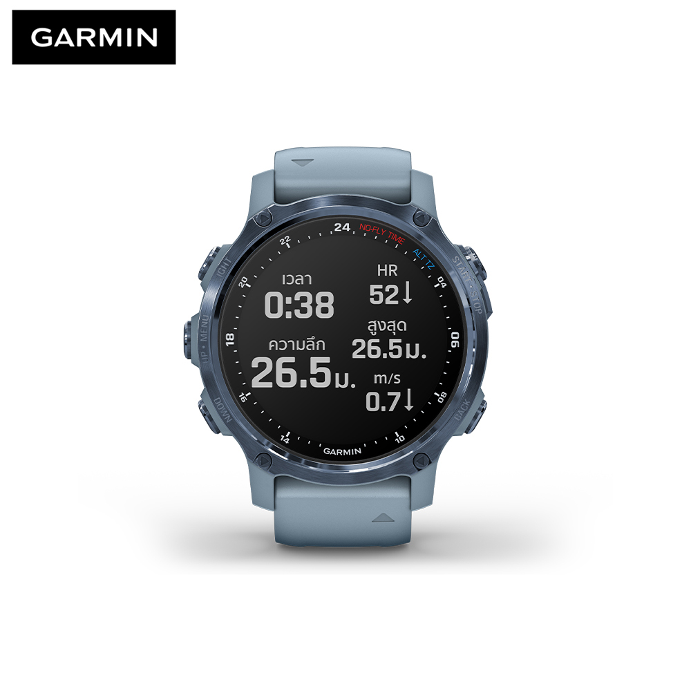 ลบ Garmin Descent Mk2S, Mineral Blue with Sea Form Band Diving นาฬิกาสำหรับนักดำน้ำ รับประกันศูนย์ไทย 2 ปี