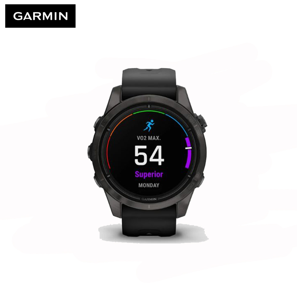 Garmin Epix Pro Gen 2, 42mm, Sapphire, Carbon Gray DLC Titanium With Black Band GPS ประกันศูนย์ไทย 2 ปี