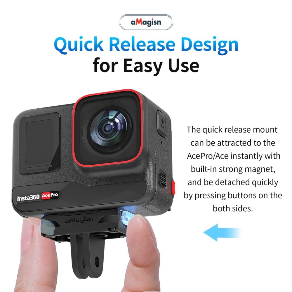 (Pre-Order 7-30 วัน) Insta360 Ace Pro aMagisn Plastic Magnetic Quick Release Mount - Image 5