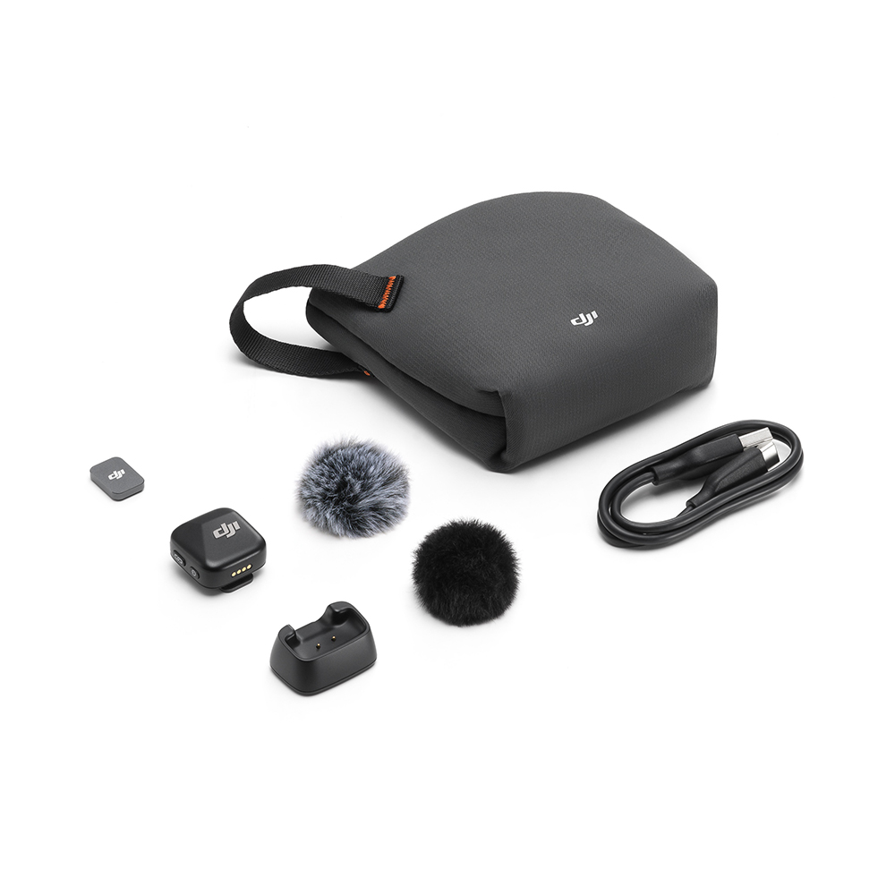 DJI Mic Mini Transmitter (Infinity Black) สีดำ + DJI Mic Mini Multi-Color Windscreens ไมค์เดี่ยว + อุปกรณ์กันเสียงลม ประกันศูนย์ไทย - Image 7