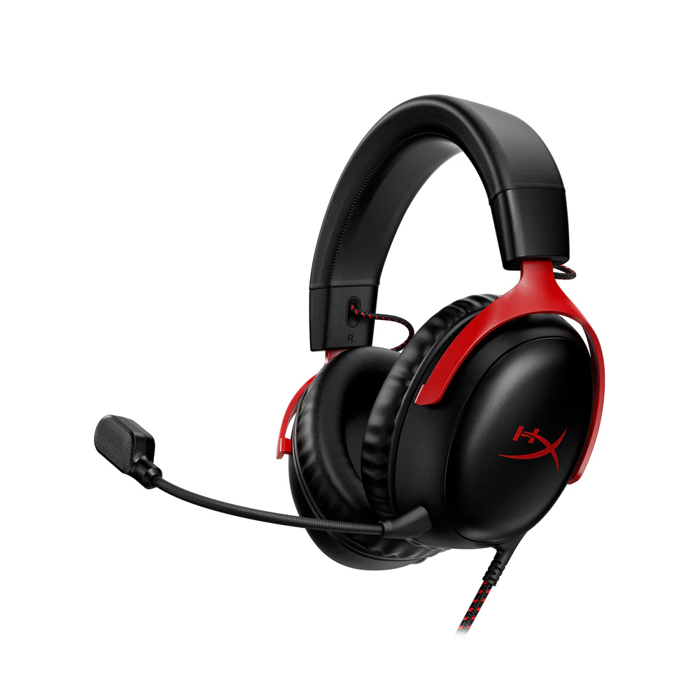 HyperX Cloud III Wireless Gaming Headset (Black-Red) หูฟังมีสาย หูฟังเกมมิ่ง แข็งแรง ใส่ทน ประกัน 2 ปี - Image 4
