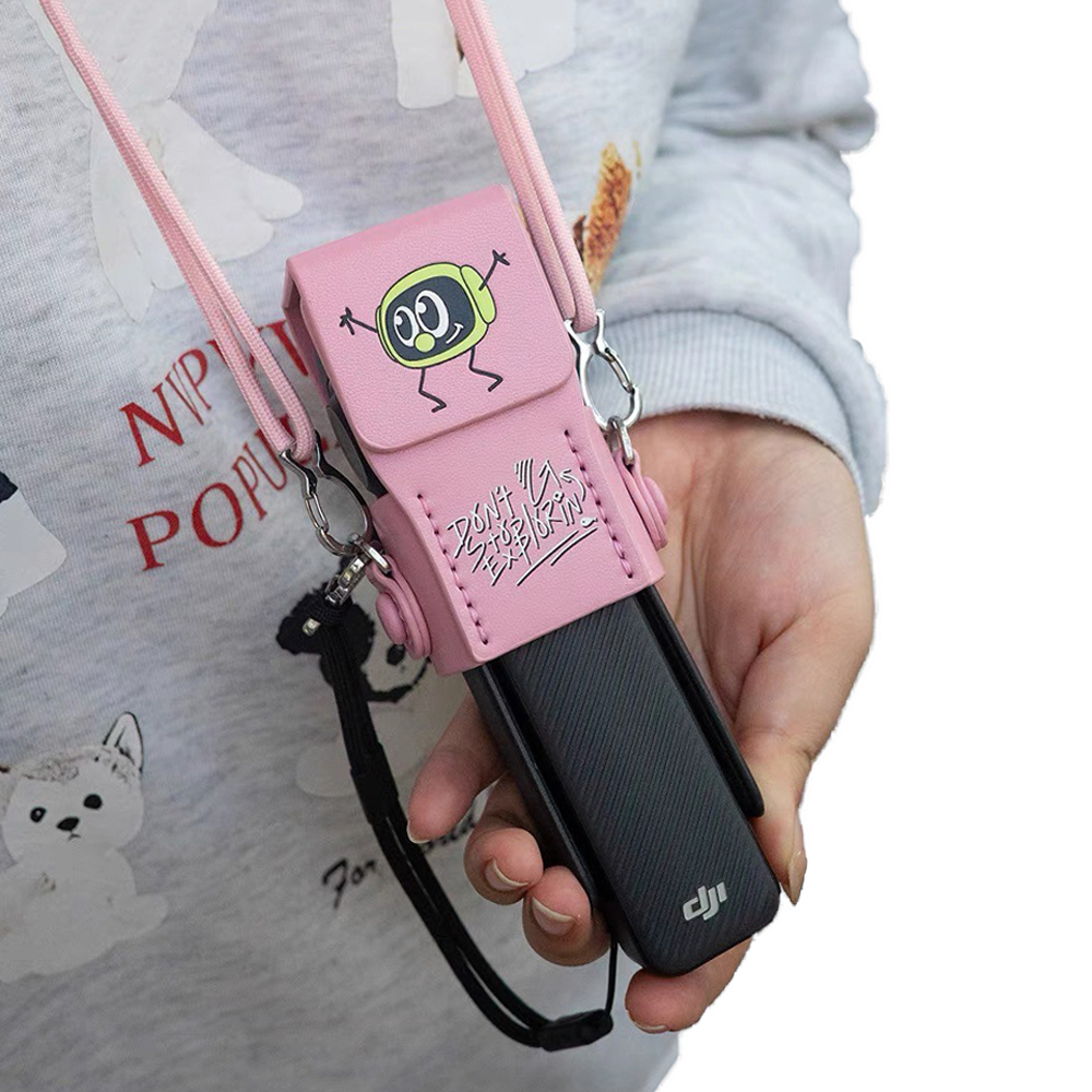 DJI Pocket 3 Mini Bag Pink Colorful กระเป๋ากล้อง Pocket 3 พร้อมสายคล้องคอ