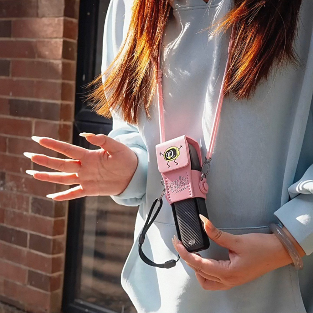 DJI Pocket 3 Mini Bag Pink Colorful กระเป๋ากล้อง Pocket 3 พร้อมสายคล้องคอ - Image 6