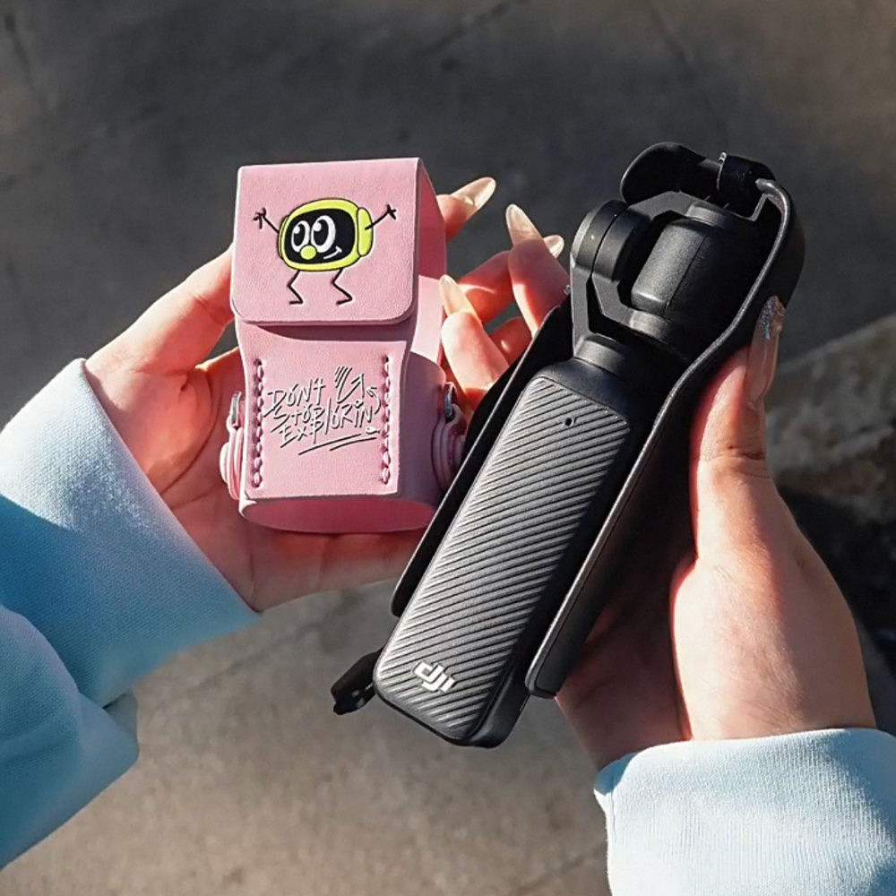 DJI Pocket 3 Mini Bag Pink Colorful กระเป๋ากล้อง Pocket 3 พร้อมสายคล้องคอ - Image 5