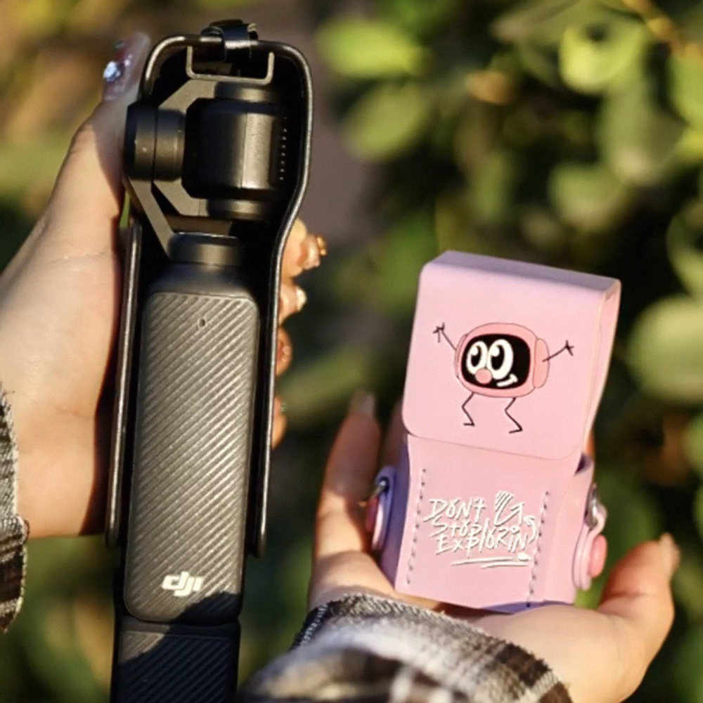 DJI Pocket 3 Mini Bag Pink Colorful กระเป๋ากล้อง Pocket 3 พร้อมสายคล้องคอ - Image 4