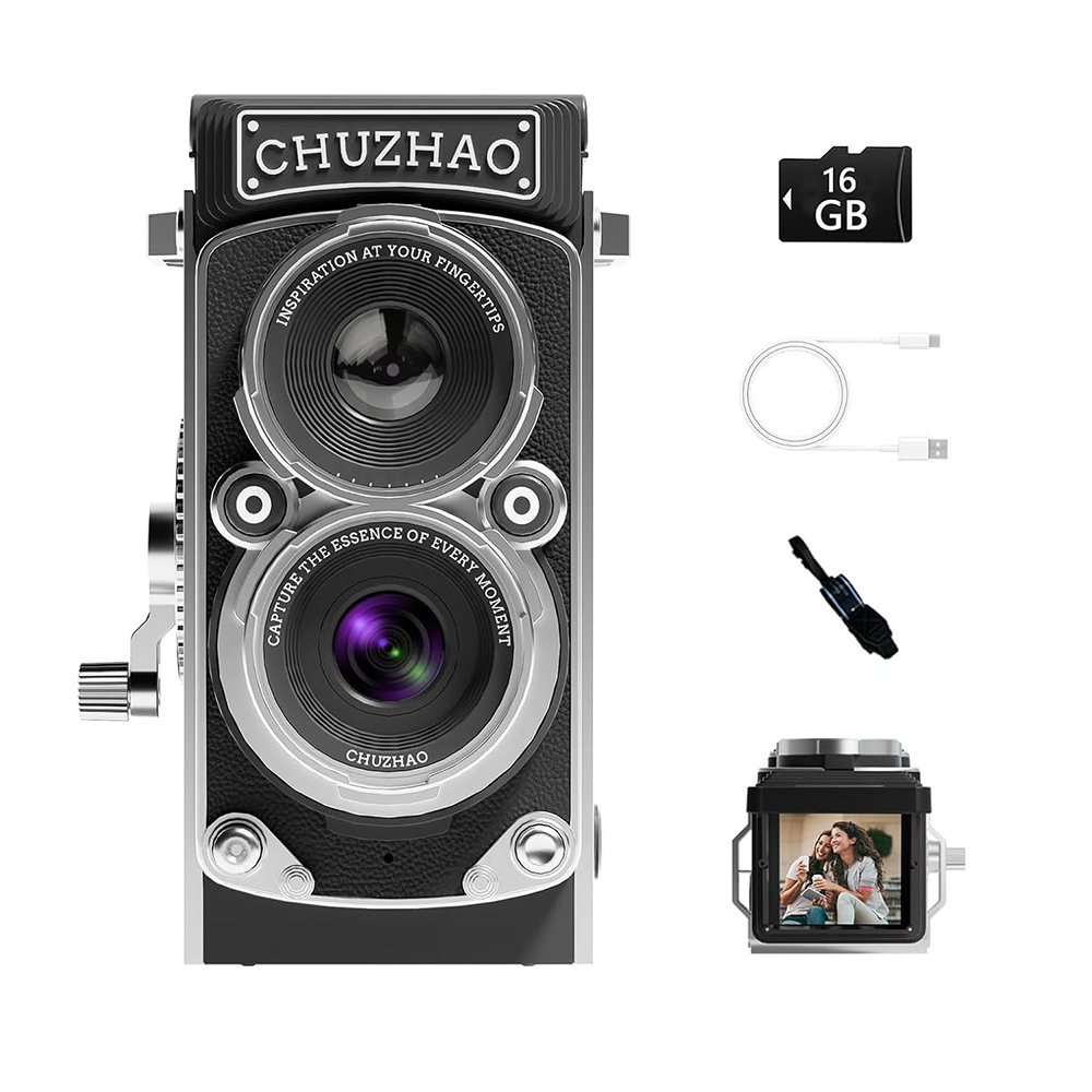 Chuzhao M1 Vintage Mini Digital Camera Retro กล้องขนาดเล็กแบบพกพา สไตล์วินเทจ - Image 2