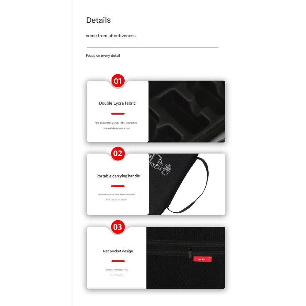 DJI Pocket 3 Bag Grey With Shoulder Strap Set No.1 a311 กระเป๋าใส่ DJI Pocket 3 - Image 3