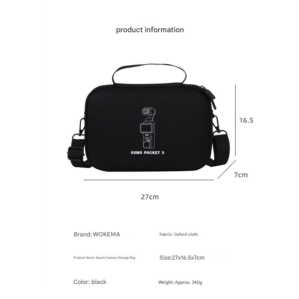 DJI Pocket 3 Bag Grey With Shoulder Strap Set No.1 a311 กระเป๋าใส่ DJI Pocket 3 - Image 2