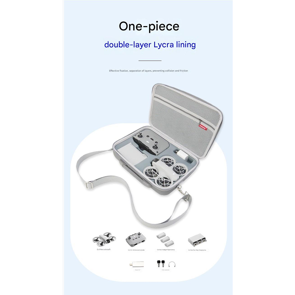 DJI Neo Fly More Combo Bag Black With Shoulder Strap No.2 a317 กระเป๋าใส่ DJI Neo - Image 4