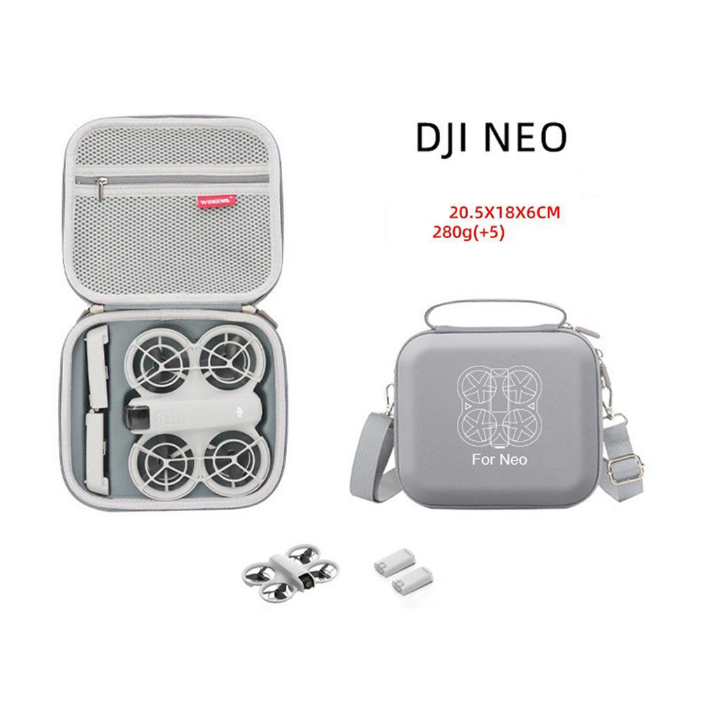 DJI Neo PU Bag Grey With Shoulder Strap No.4 a319 กระเป๋าใส่ DJI Neo
