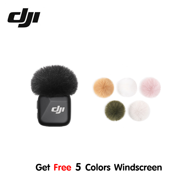 DJI Mic Mini Transmitter (Infinity Black) สีดำ + DJI Mic Mini Multi-Color Windscreens ไมค์เดี่ยว + อุปกรณ์กันเสียงลม ประกันศูนย์ไทย