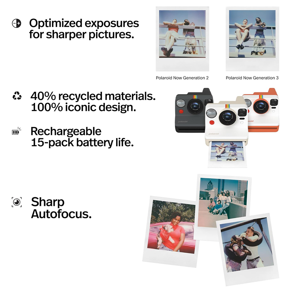 Polaroid Now Generation 3 กล้องโพลารอยด์ กล้องอินสแตนท์ ประกันศูนย์ไทย - Image 4