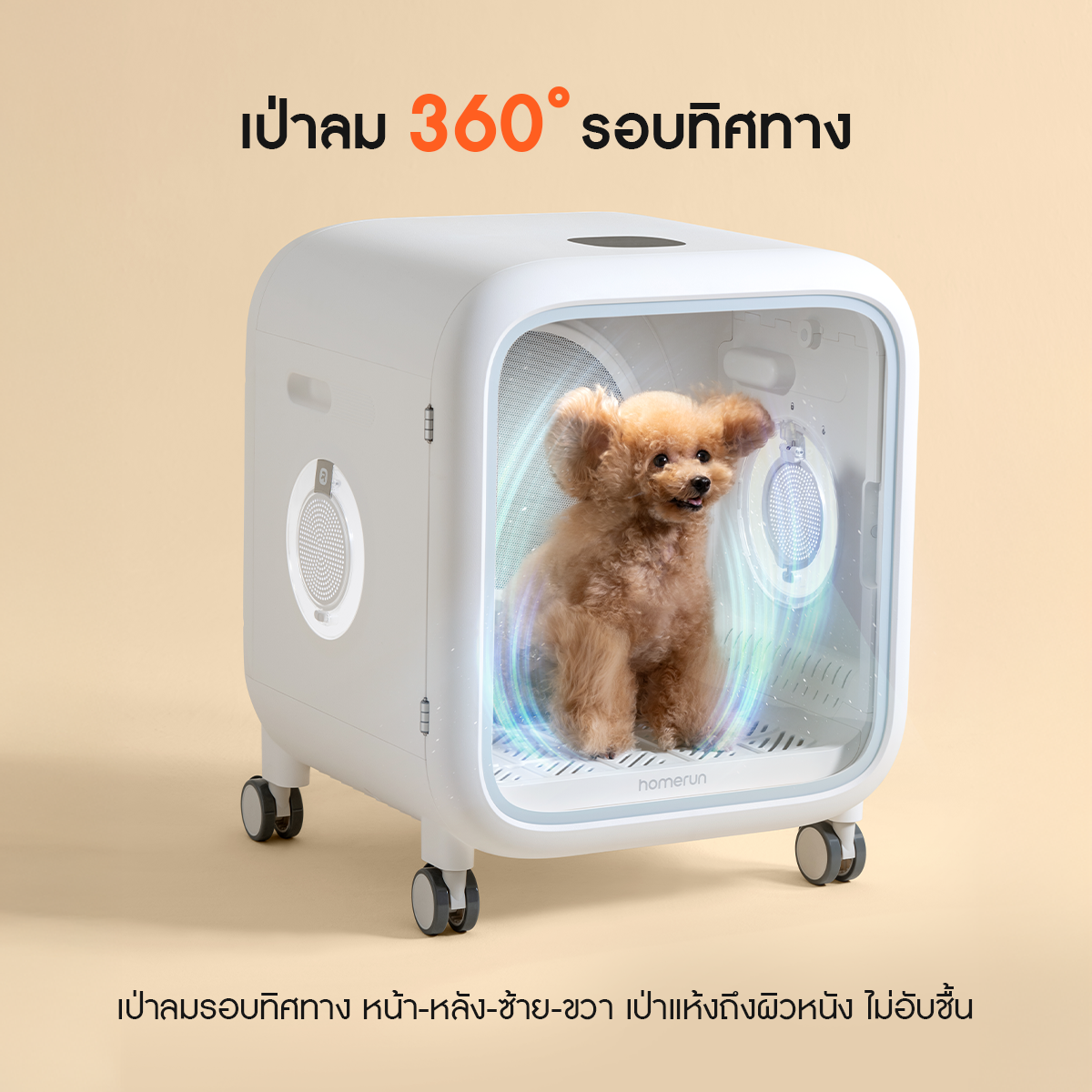 Homerunpet Drybo Pro Smart Pet Dryer PD80 Pro รับประกันศูนย์ไทย 3 ปี - Image 7
