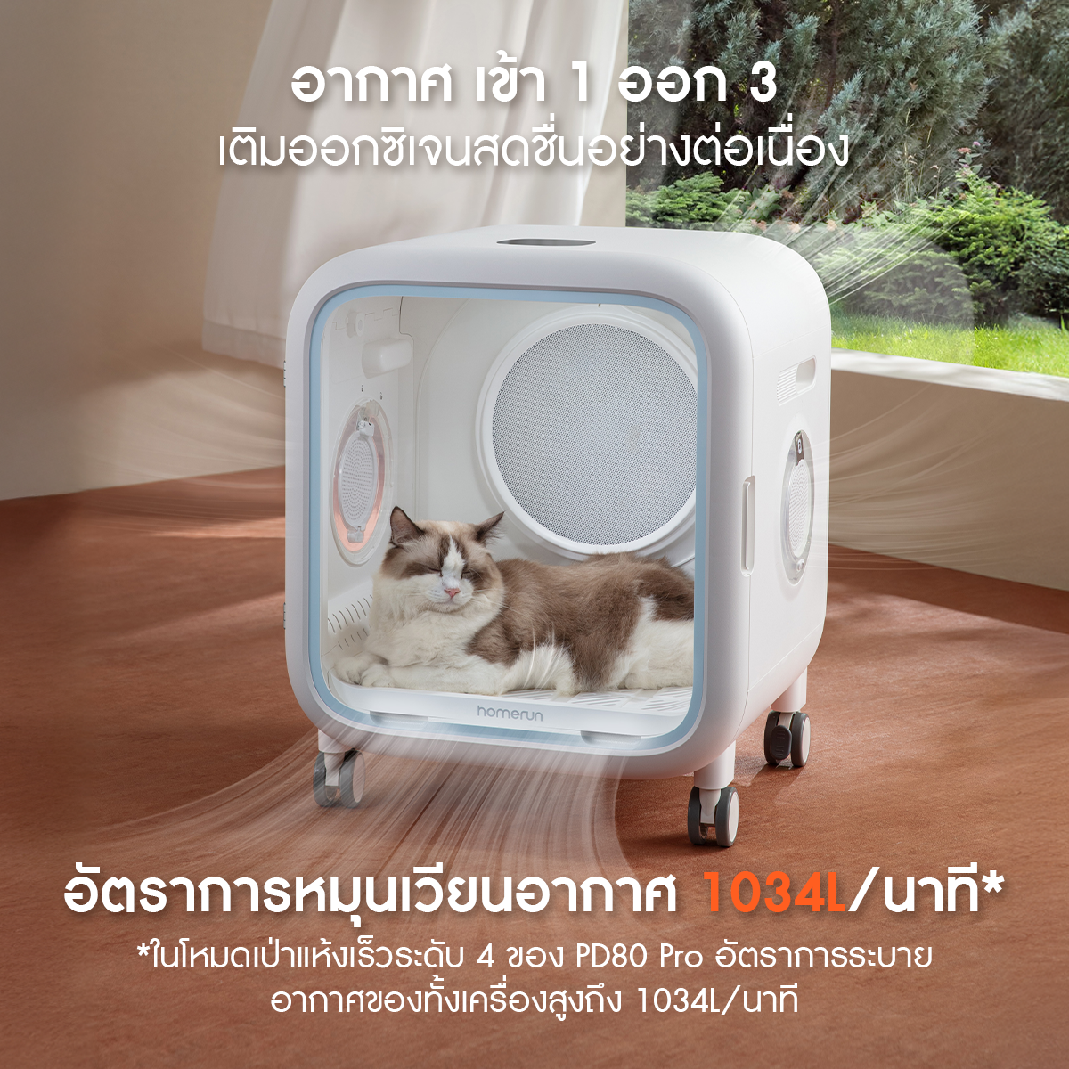 Homerunpet Drybo Pro Smart Pet Dryer PD80 Pro รับประกันศูนย์ไทย 3 ปี - Image 4