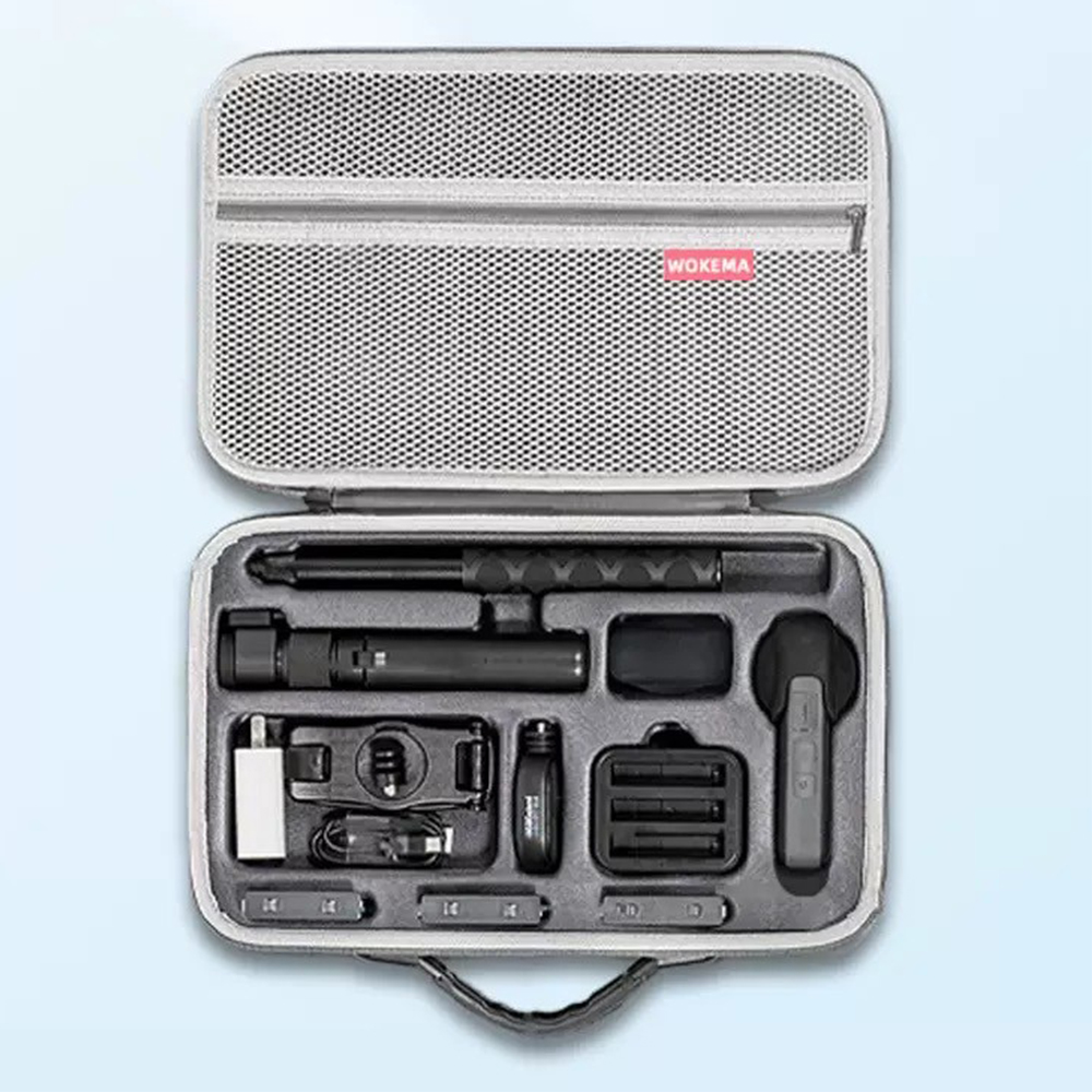 Insta360 X5 / X4 / X3 Grey With Shoulder Strap No.1 a423 กระเป๋าใส่ Insta360 X5 / X4 / X3 - Image 4