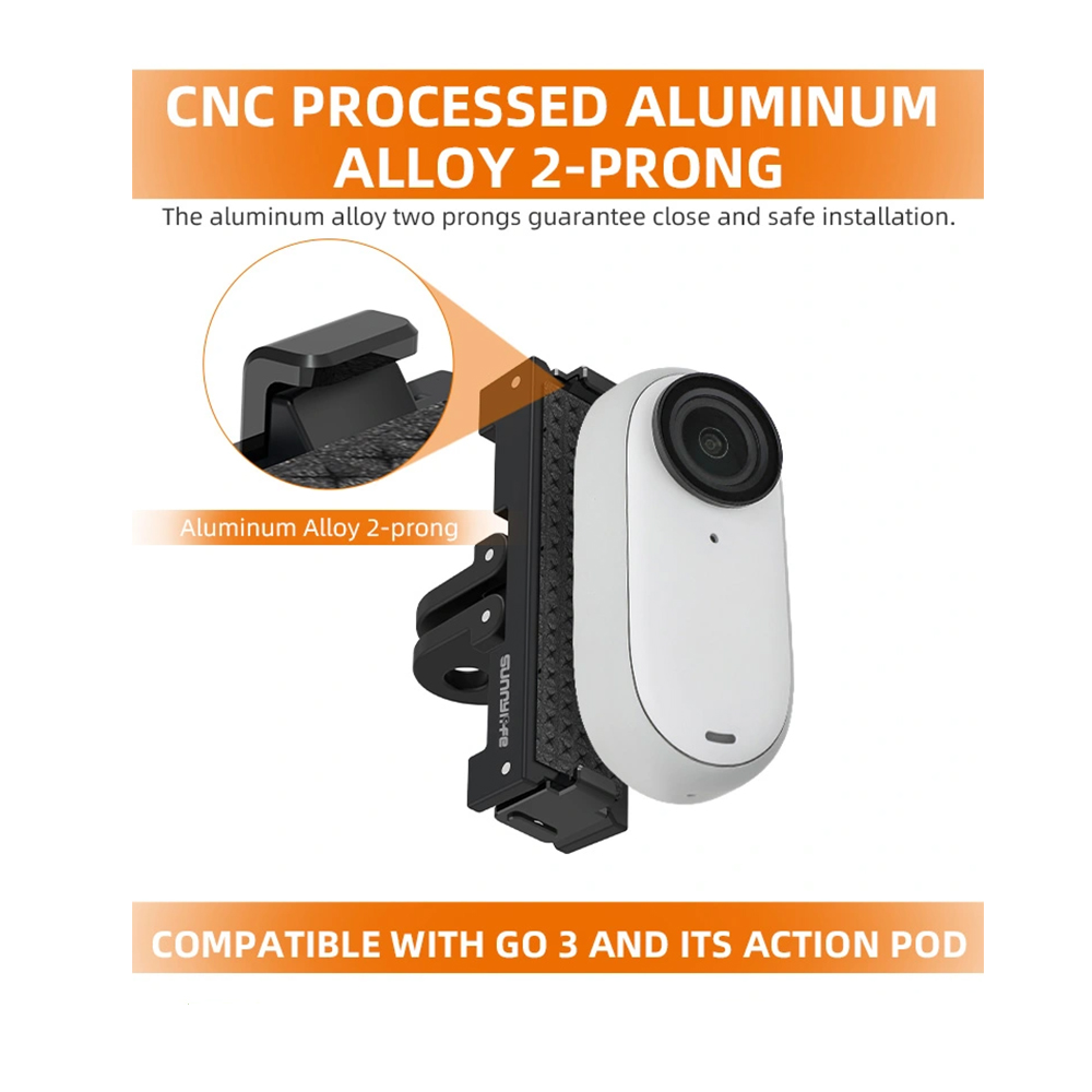 Sunnylife IST-AD692-D Insta360 GO 3S / GO 3 Magnetic Quick Release Mount Action Camera Selfie Stick Tripod Adapter Foldable Cam Stand - Image 4