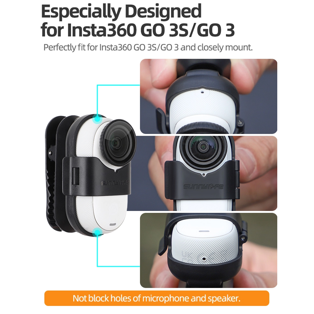 (Pre-Order 7-15 วัน) Sunnylife G3S-J896-D Insta360 GO 3S / GO 3 - 360 Degree Rotation Backpack Clip Action Camera Clamp Mount Accessories - Image 2
