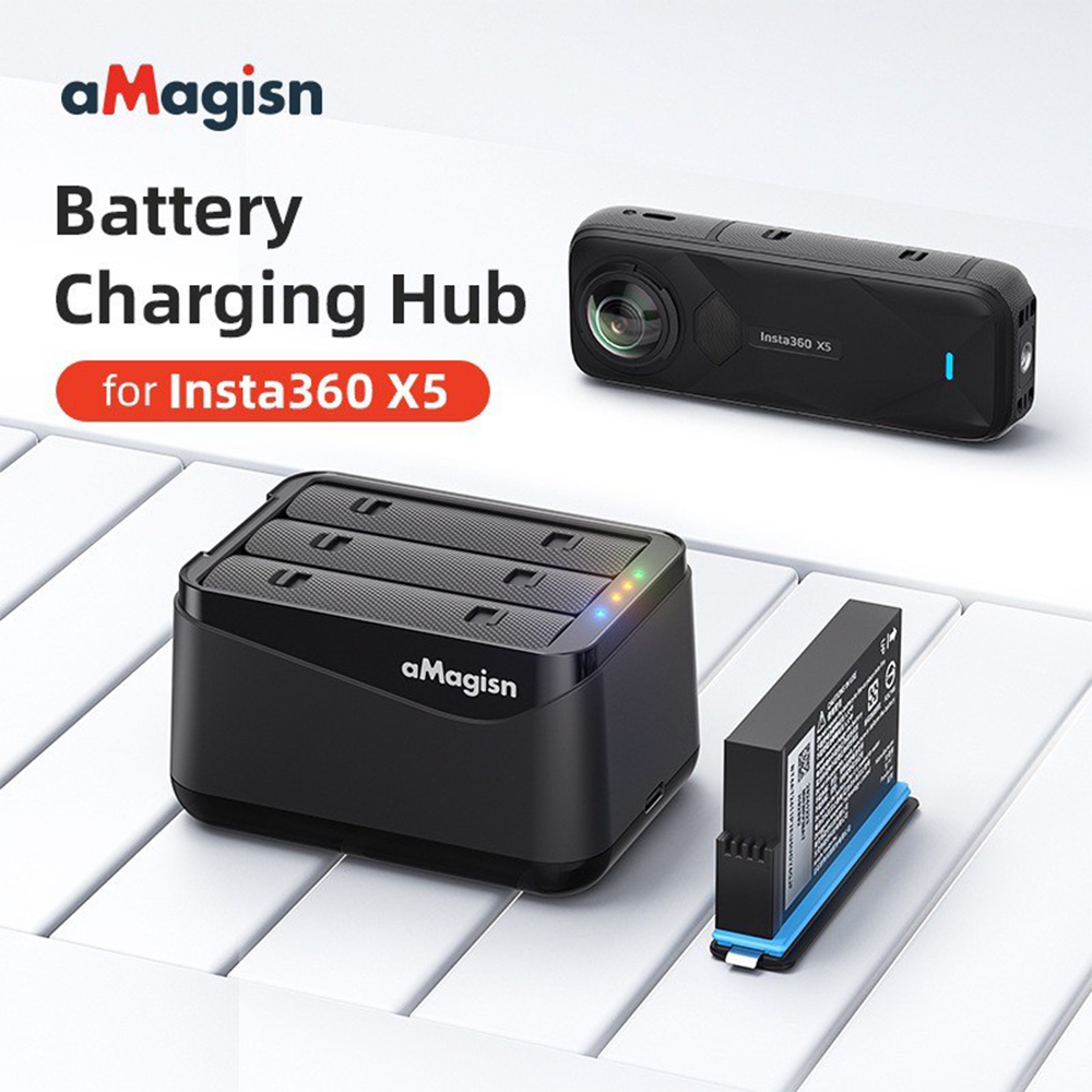 (Pre-Order 7-15 วัน) Insta360 X5 aMagisn Battery Charging Hub + Insta360 X5 Battery ของแท้ - Image 12