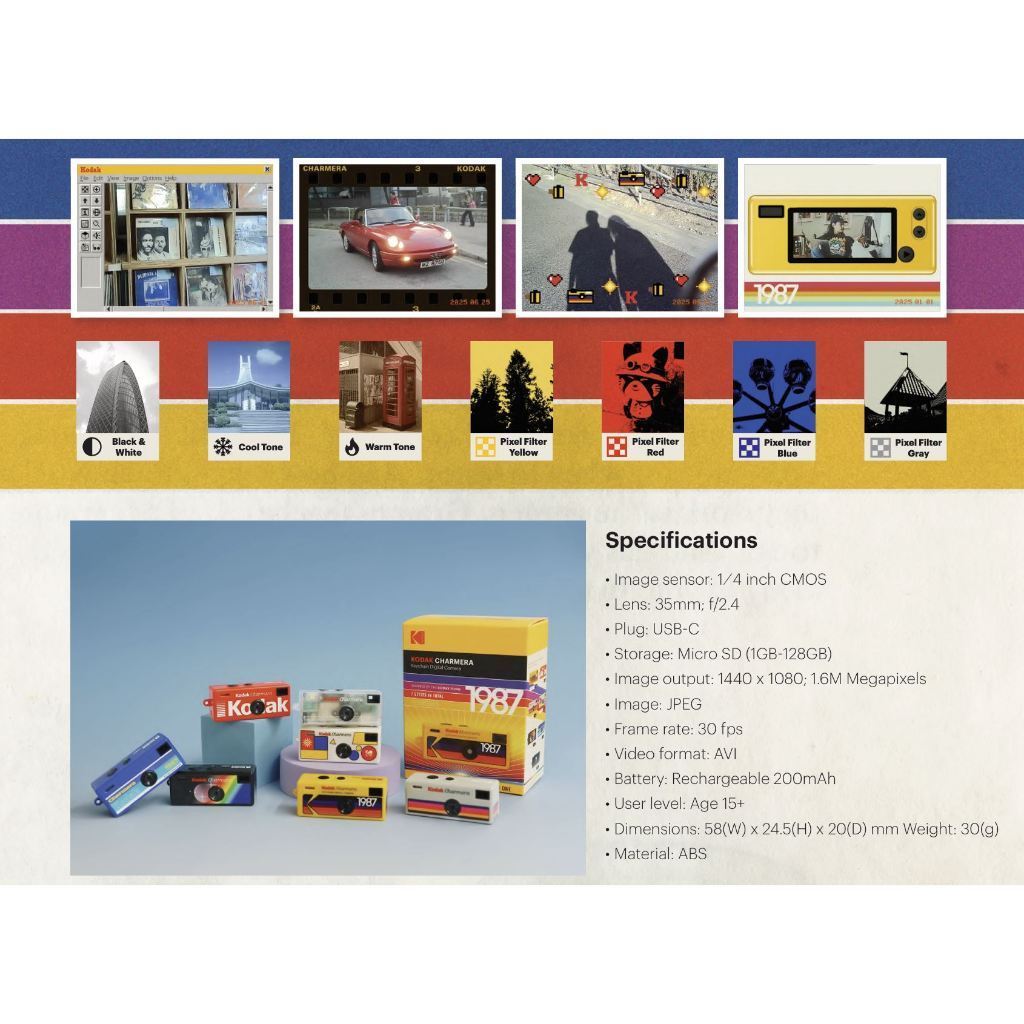 Kodak กล้อง Charmera Digital Camera กล่องสุ่มกล้องดิจิทัล Kodak Charmera - Image 3