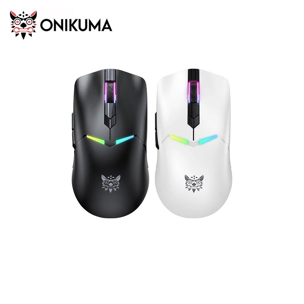 Onikuma Kitsu Three-Mode Wireless Gaming Mouse เมาส์เกมมิ่งไร้สาย 2.4G / Bluetooth / Wired ประกันศูนย์ 2 ปี