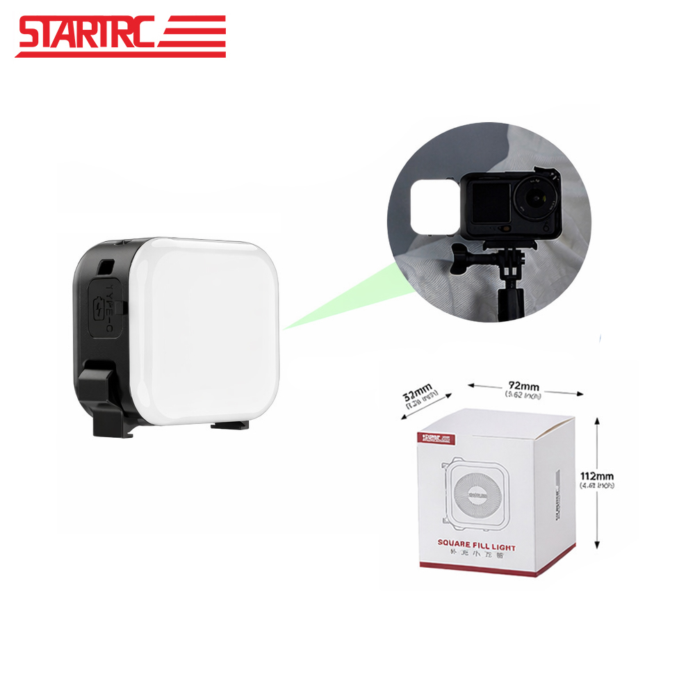 STARTRC Square Fill Light For DJI ACTION/NANO/360 ไฟติดกล้องแอคชั่น
