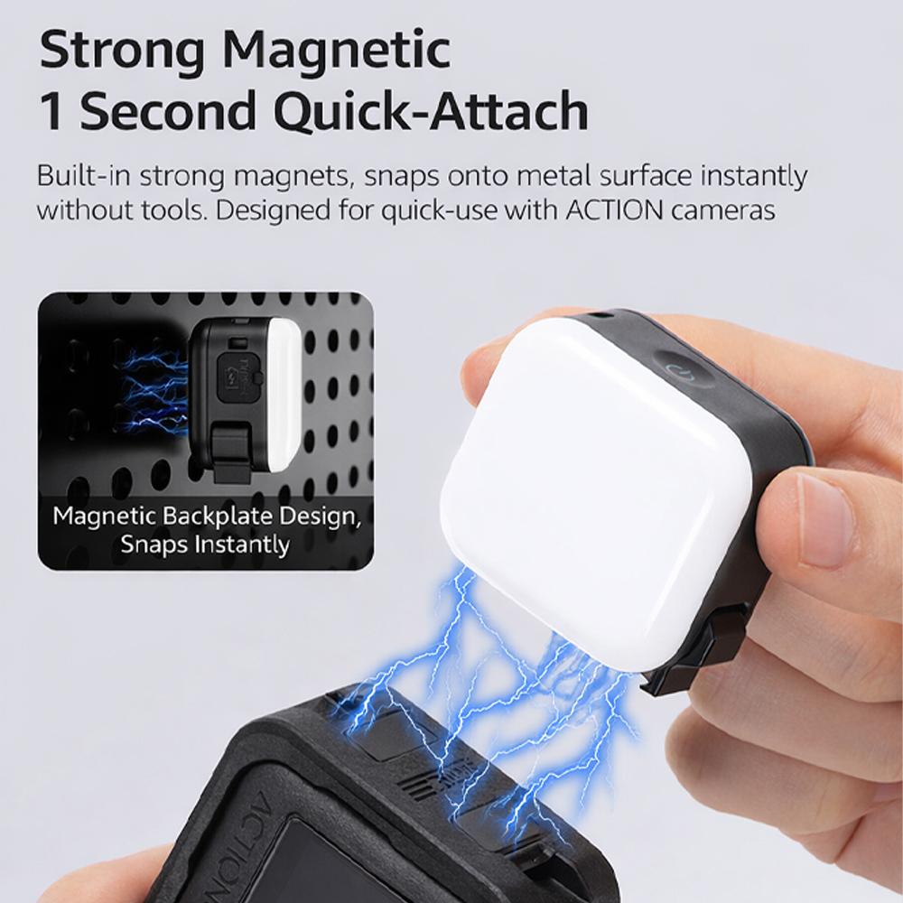 STARTRC Square Fill Light For DJI ACTION/NANO/360 ไฟติดกล้องแอคชั่น - Image 3