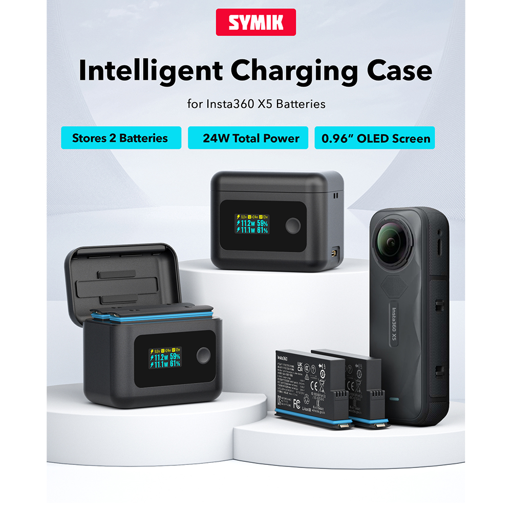 SYMIK Insta360 X4 Air Intelligent Charging Case แท่นชาร์จ Insta360 X4 Air By AquaproThailand - Image 2