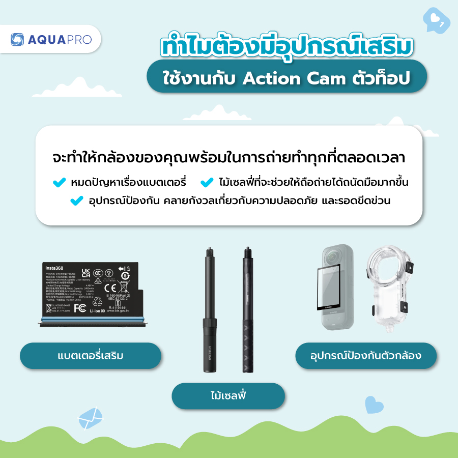 อุปกรณ์เสริม Insta360 X5