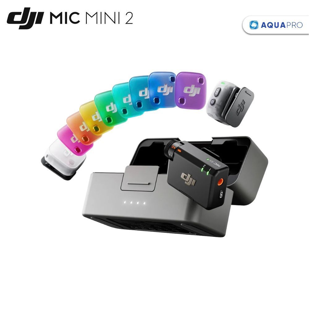 DJI Mic Mini 2 Wireless Microphone | ป้องกันเสียงแตก | ตัดเสียงรบกวน 2 ระดับ