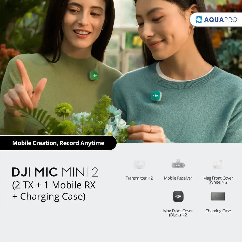 DJI Mic Mini 2 Wireless Microphone | ป้องกันเสียงแตก | ตัดเสียงรบกวน 2 ระดับ - Image 2