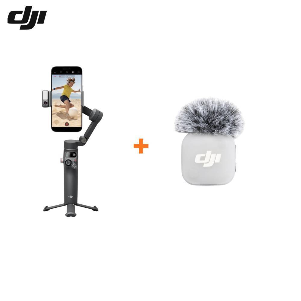 DJI Osmo Mobile 8P Advance Tracking Combo + DJI Mic Mini 2 Transmitter By AquaproThailand