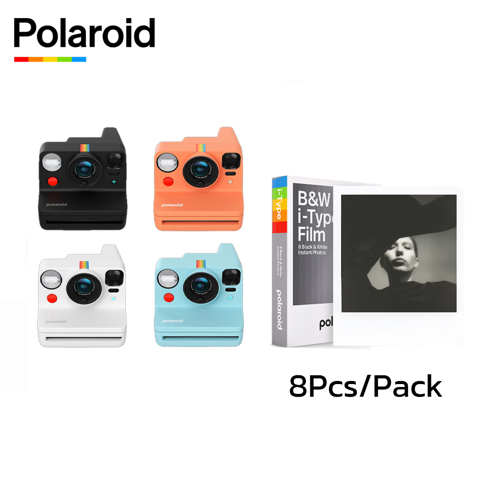 (Promotion ลด 5% 1 - 30 September 2026) Polaroid Now+ Generation 3 + Polaroid B&W Film I-Type Instant Film