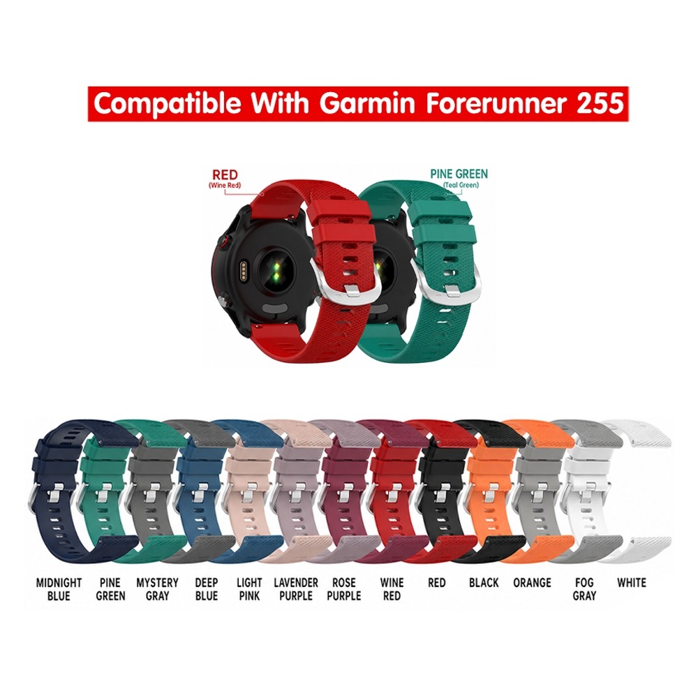 รวมทุกสี สายนาฬิกา 20 MM Watch Strap ของเทียบ No.4 Garmin Forerunner 70 170 Music 570 42MM Vivoactive 6 5 By Aquapro