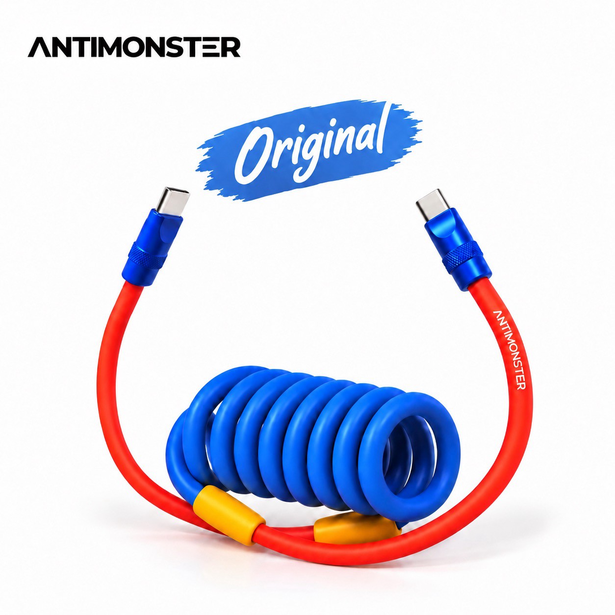 Antimonster Loop Original 240W Type-C Fast Charging ชาร์จเร็ว สายชาร์จแบบสปริง (ประกันตลอดชีพ)