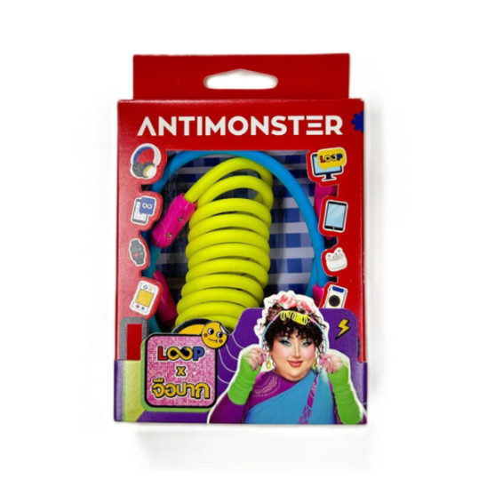 Antimonster Loop JuePak (Neon) 240W Type-C Fast Charging ชาร์จเร็ว สายชาร์จแบบสปริง (ประกันตลอดชีพ) - Image 2